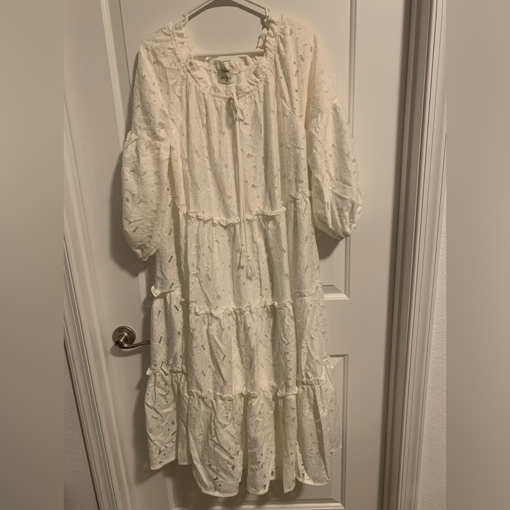 Aura Ivory Textured Blouse